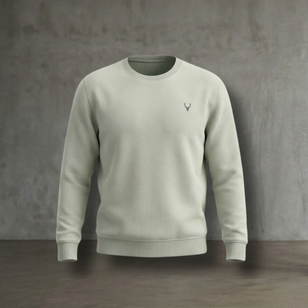 Allen Solly Solid Grey Sweatshirt for Men – Classic Winter Essential