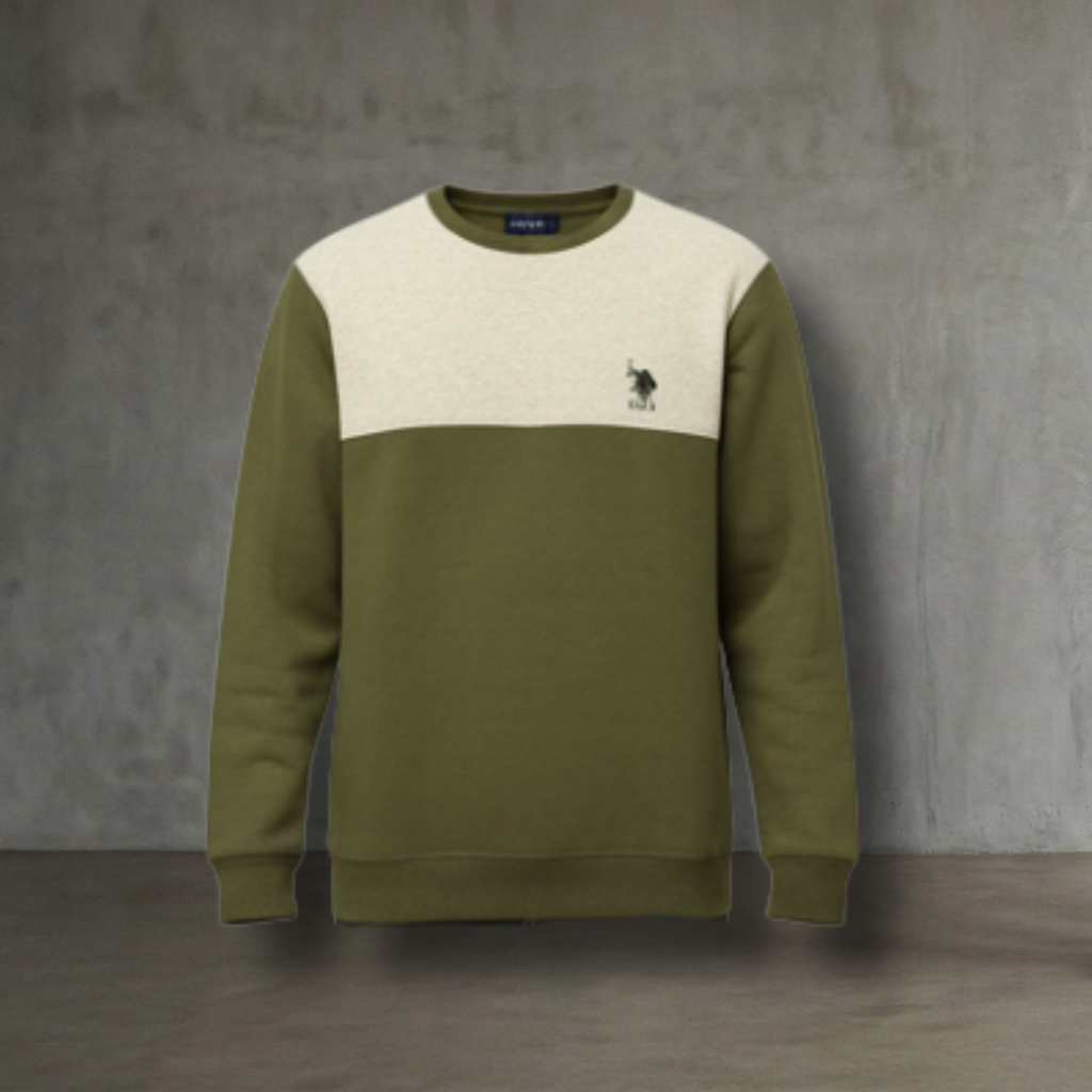 U.S. Polo Assn White Sweatshirt for Men – Premium Cotton Winter Essential